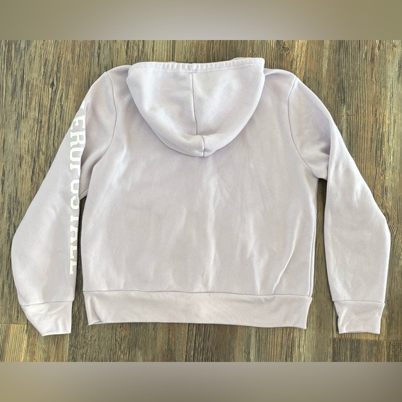 Aeropostale Sport Hoodie Womens Juniors XL Full Zip Lt Purple Hooded Sweatshirt - Picture 2 of 12